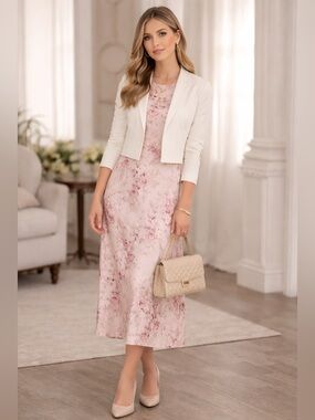 New Aleeza Paris Bloom Maura Floral Slip Dress Size S